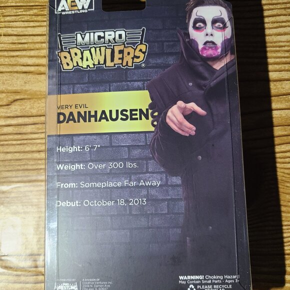Very Evil Danhausen AEW Micro Brawlers figure (NEW) - Picture 2 of 3